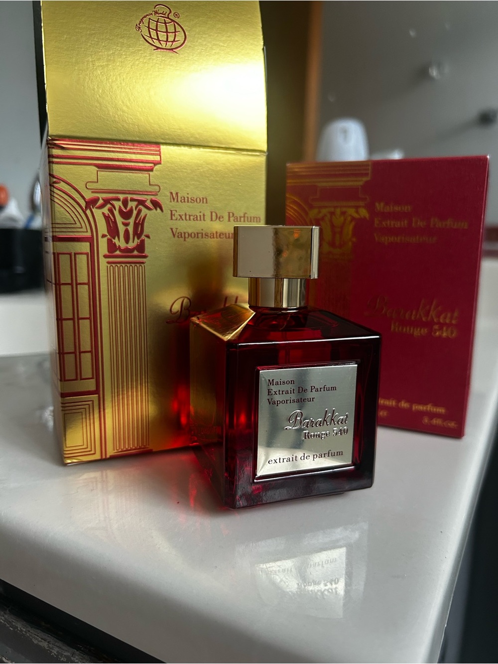 Rouge 540 Extrait de Parfum — Red Luxury Bottle